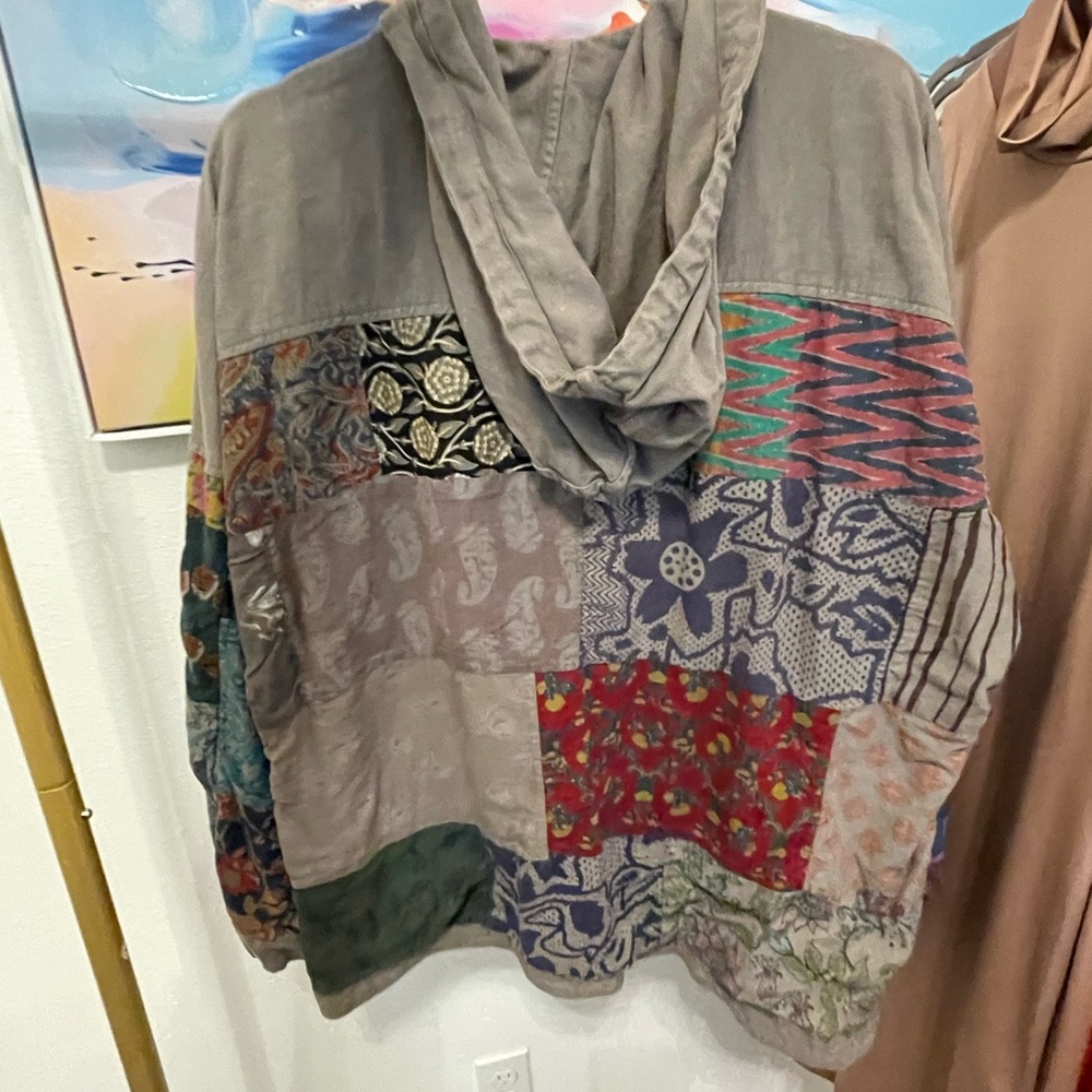 EARTHBOUND Gray Utility Jacket with Multicolor Sl… - image 7